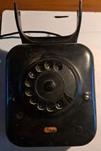 Zwarte bakelieten antieke PTT Draaischijf telefoon boven, Ophalen of Verzenden, Gebruikt