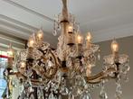 Maria Theresia kroonluchter 12 lichtpunten, Ophalen, Zo goed als nieuw, Glas, Maria Theresia