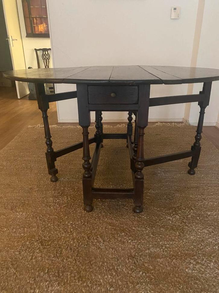 Antieke Engelse gateleg tafel, Antiek en Kunst, Antiek | Woonaccessoires, Ophalen of Verzenden