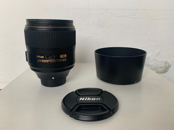Perfecte staat Nikon primelens 105mm 1:1.4E ED + Hoya UV, Audio, Tv en Foto, Fotografie | Lenzen en Objectieven, Zo goed als nieuw