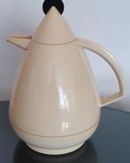 Fraaie creme/zwarte Leifheit thermoskan in Memphis stijl, Ophalen of Verzenden, Gebruikt