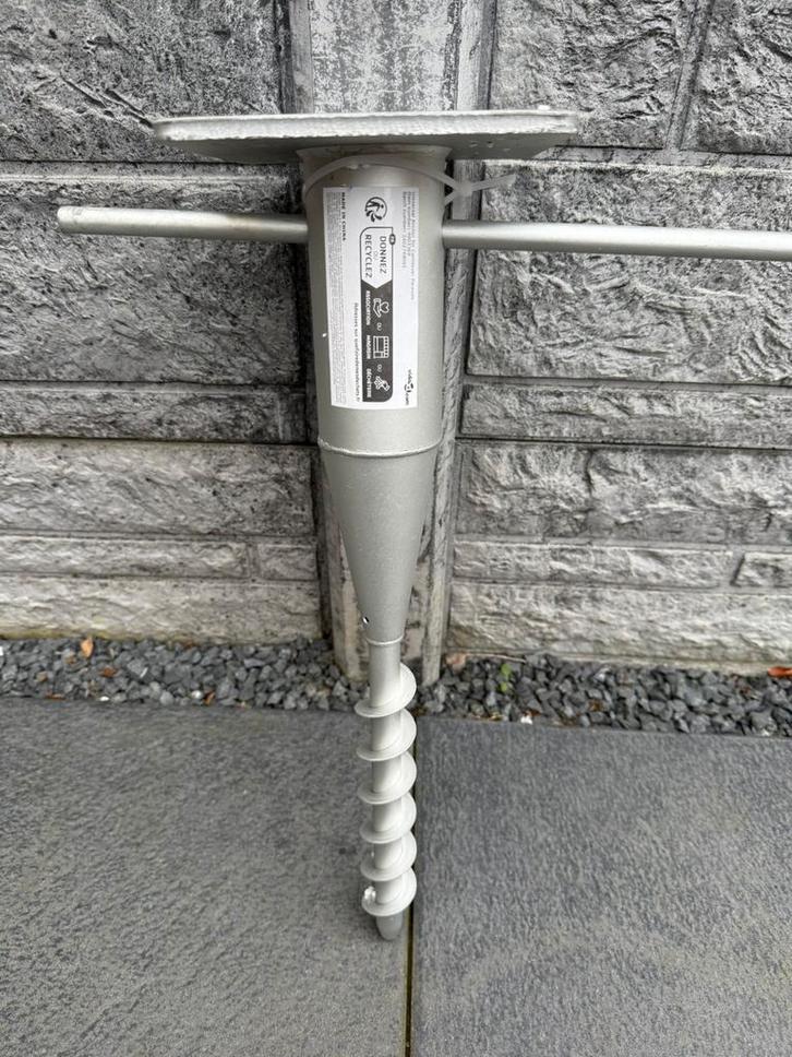 Grondanker / Schroeffundering - Nieuw, Tuin en Terras, Tuinpoorten, Nieuw, Draaipoort, Staal, Minder dan 100 cm, Minder dan 100 cm