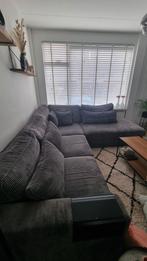 Leuke hoekbank te koop rib grijs, Ophalen, Gebruikt, Stof