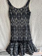 Jurk oma vintage zwarte kant, Kleding | Dames, Ophalen of Verzenden, Zo goed als nieuw, Maat 38/40 (M), Carnaval