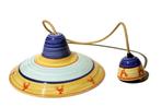 Brocante kippen hanglamp – Landelijke stijl – Aardewerk, Huis en Inrichting, Overige materialen, Landelijk wonen – Brocante & Curiosa