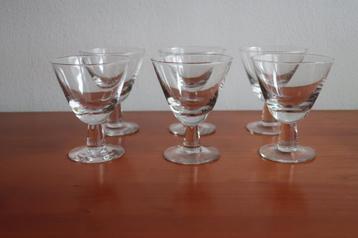 Nuutajärvi, Finland: 6 Astor cocktailglazen Saara Hopea 1954 beschikbaar voor biedingen