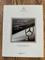 Mercedes persmap 1999 58e internationale motor show, Ophalen of Verzenden, Zo goed als nieuw, Mercedes