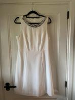 Cocktail jurk met strass stenen kraag/ off white, Ophalen, Wit, Maat 42/44 (L), Zo goed als nieuw