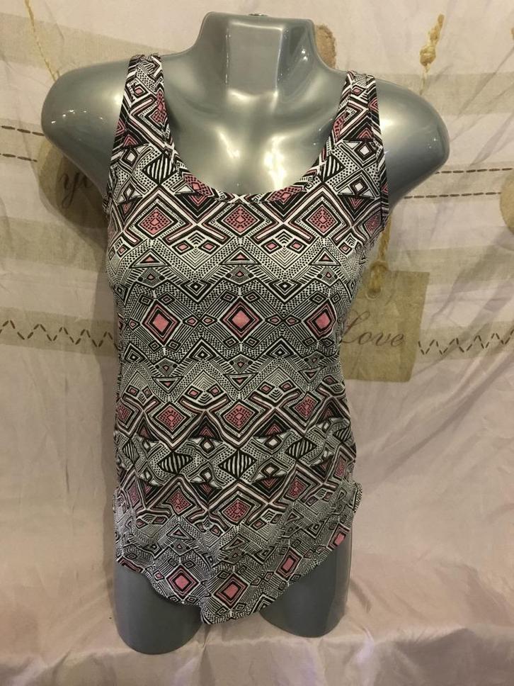 Zwart roze hemd top maat 36 Atmosphere (3C1), Kleding | Dames, Tops, Gedragen, Maat 36 (S), Zwart, Zonder mouw, Ophalen of Verzenden