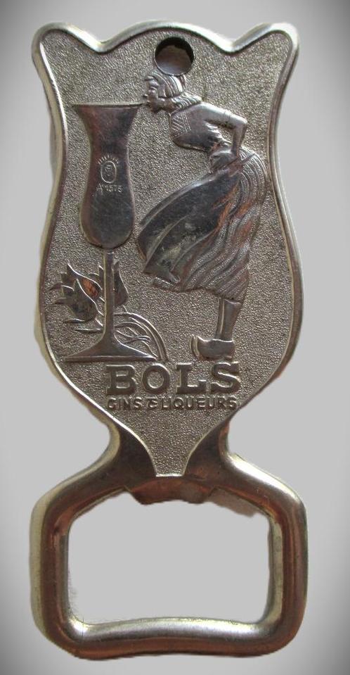 Bols Flesopener~Zilver kleur~Bierflesopener~Vrouw Klederdrac, Verzamelen, Merken en Reclamevoorwerpen, Gebruikt, Gebruiksvoorwerp