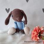 Handgemaakte knuffel konijn, Ophalen of Verzenden, Nieuw, Haken, Overige typen