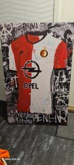 Feyenoord Shirt Graffiti Kunstwerk, Antiek en Kunst, Ophalen of Verzenden