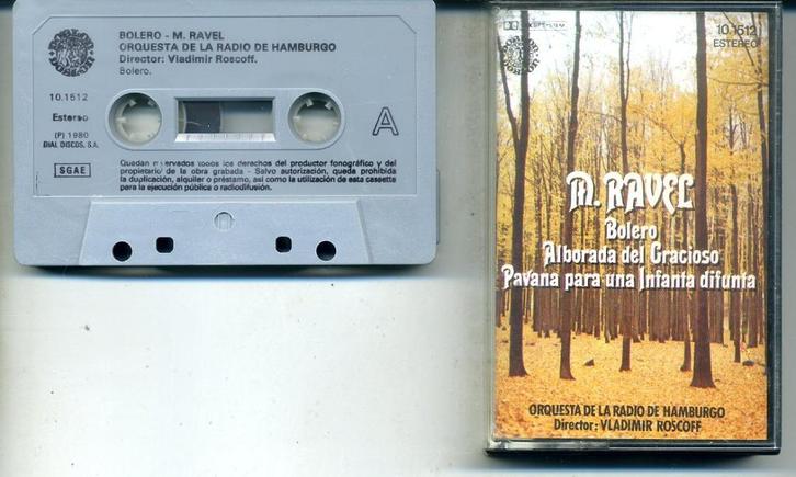 Ravel Czech Philharmonic Orchestra – Bolero 4 nrs cassette, Cd's en Dvd's, Cassettebandjes, Zo goed als nieuw, Origineel, Klassiek