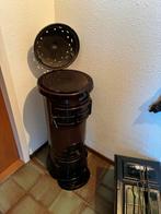 Gietijzeren kachel incl. kolenbak en accessoires, Antiek en Kunst, Ophalen