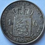 Zilveren gulden 1892, Zilver, Koningin Wilhelmina, 1 gulden, Ophalen of Verzenden