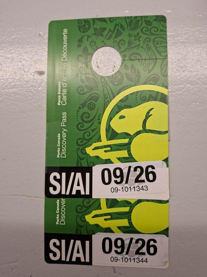 Parks Canada Discovery Pass t/m september 2026, Tickets en Kaartjes, Autovignetten