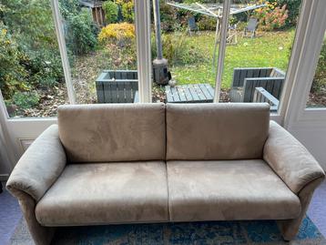 Montèl 2,5-zits bank – taupe microvezel – topstaat! beschikbaar voor biedingen