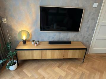 Tv meubel hout zwart scandi industrieel