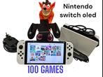 Nintendo switch oled met 100 games, Spelcomputers en Games, Spelcomputers | Nintendo Switch, Met 1 controller, Ophalen of Verzenden