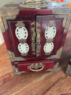 Chinees sieradenkastje jade chinese kist kast sieraden, Ophalen of Verzenden