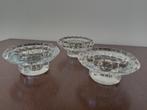 Super mooie glazen vintage kandelaars te koop, Ophalen, Huis en Inrichting