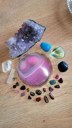 Edelstenen & Mineralen Collectie - Amethist, Agaat, Verzamelen, Mineralen en Fossielen, Ophalen of Verzenden, Mineraal