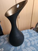 Zwart/Bronze Vaas - Elegant Design, Huis en Inrichting, Woonaccessoires | Vazen, Ophalen, Gebruikt, Zwart, Minder dan 50 cm