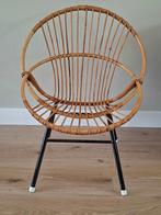 Vintage rotan stoeltje, Huis en Inrichting, Stoelen, Ophalen, Gebruikt, Riet of Rotan, Eén