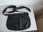 Zwart serveerster schortje van soepele stof, Ophalen of Verzenden, Zo goed als nieuw, Zwart, Schort