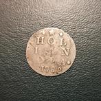 Oude zilveren munt dubbele wapenstuiver Holland 1788, Vóór koninkrijk, Zilver, Losse munt, Overige waardes