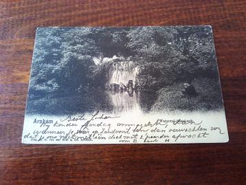 J34 - Arnhem - Waterval - 1901 - Mooi/Oud 2 beschikbaar voor biedingen