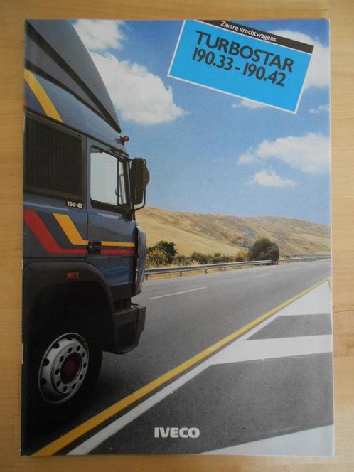 Iveco TurboStar 190.33 190.42 Brochure 1984 190, Boeken, Auto's | Folders en Tijdschriften, Zo goed als nieuw, Overige merken