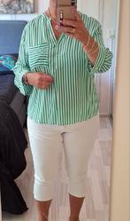 Groen/wit baseballshirt maat L, Ophalen of Verzenden