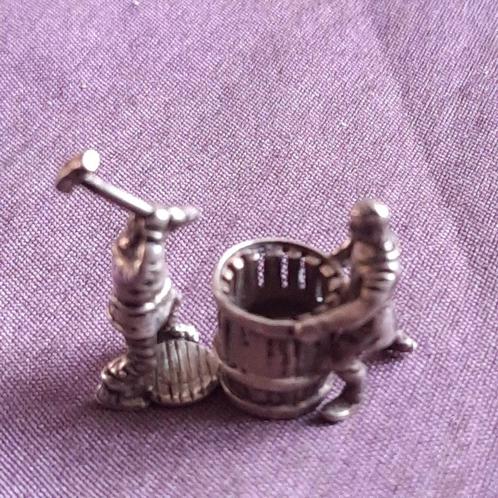 Zilveren Miniatuur Beroep: Kuiper Tonnenmaker, Antiek en Kunst, Antiek | Goud en Zilver, Verzenden