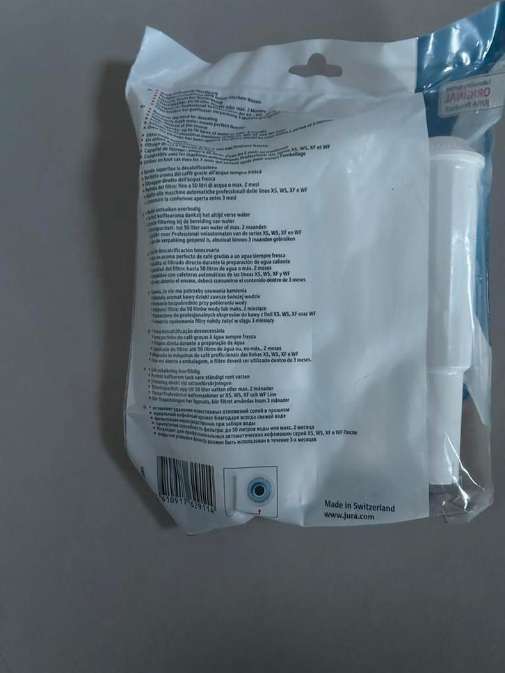 4 Claris White Filterpatronen - Nieuw & Origineel Jura, Witgoed en Apparatuur, Onderdelen en Toebehoren, Zo goed als nieuw, Verzenden