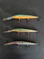 Kunstaas, 3 Rapala pluggen Husky down diep 12cm 15 gram, Watersport en Boten, Ophalen of Verzenden, Gebruikt, Complete set