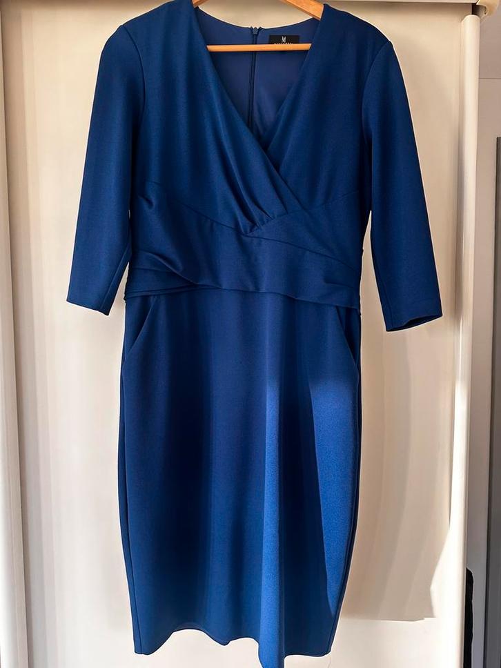 Mart Visser jurk 42, Kleding | Dames, Jurken, Zo goed als nieuw, Maat 42/44 (L), Blauw, Knielengte, Ophalen of Verzenden