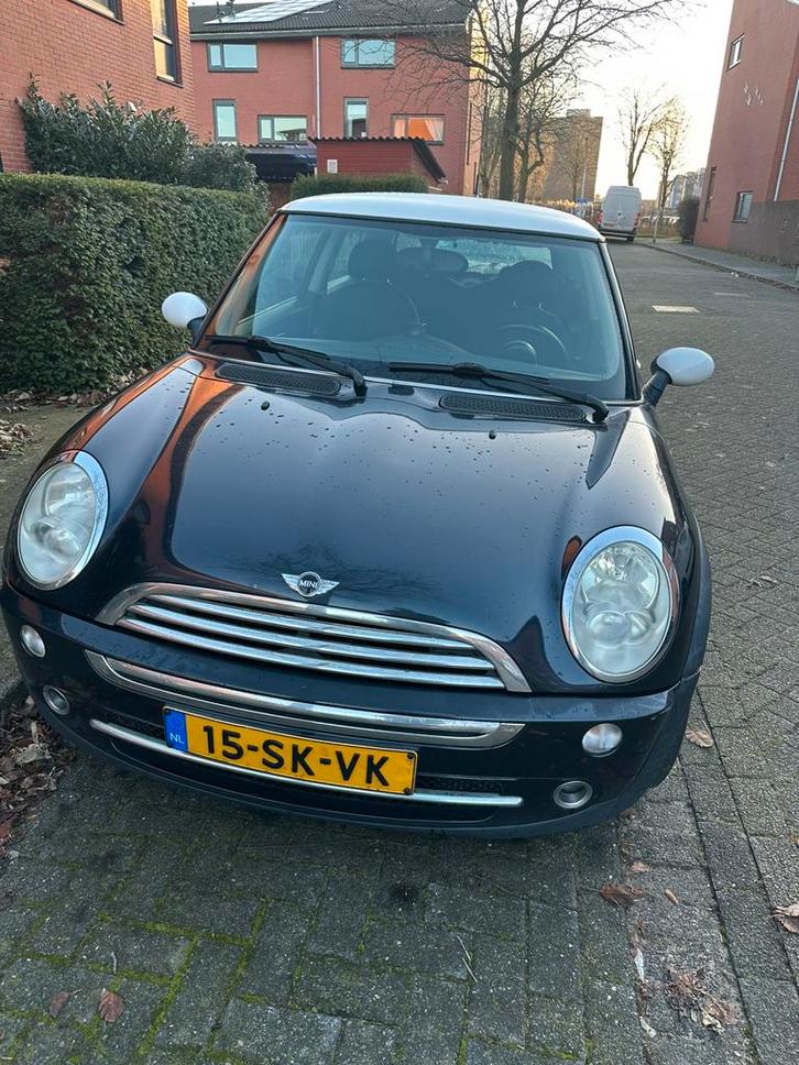 Mini 1.6 16V Cooper 2006 Zwart, Auto's, Mini, Particulier, Airbags, Airconditioning, Bluetooth, Boordcomputer, Centrale vergrendeling
