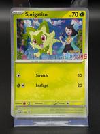 *Stamped* Sprigatito - Pokémon Scarlet Violet Promo - #191, Ophalen of Verzenden, Zo goed als nieuw, Losse kaart, Foil
