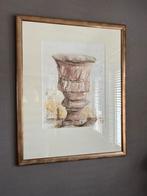 Aquarel van een klassieke vaas, Antiek en Kunst, Ophalen