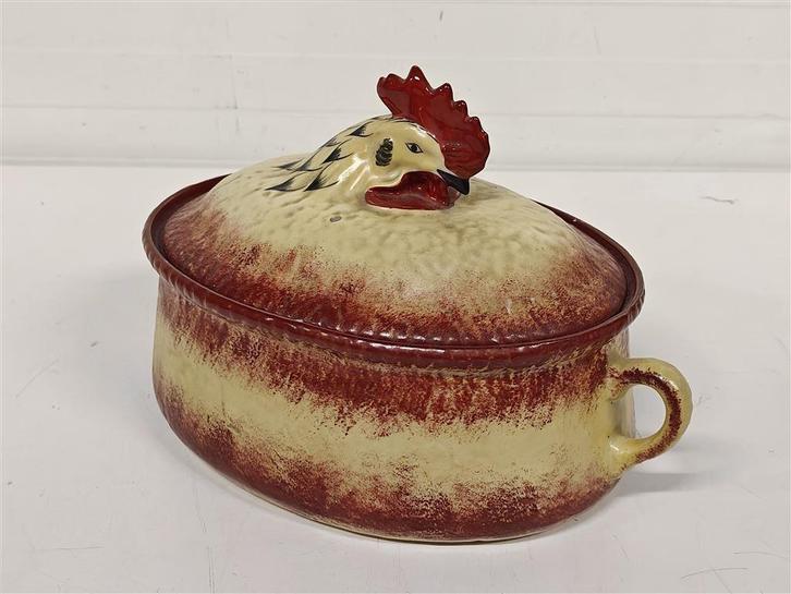 A6838 Braadpan [Kip], Huis en Inrichting, Keuken | Potten en Pannen, Gebruikt, Koekenpan of Braadpan, Gietijzer, Ophalen of Verzenden