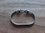 Zilveren slangenarmband armband 925 echt zilver buddha, Ophalen of Verzenden, Zo goed als nieuw, Zilver, Zilver