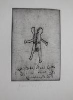 Leuke ets droge naald gesigneerd Philo of Thilo juni '72, Antiek en Kunst, Kunst | Etsen en Gravures, Verzenden