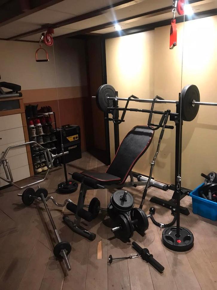 Kabel pulley/crossover, Sport en Fitness, Fitnessapparatuur, Zo goed als nieuw, Krachtstation, Ophalen