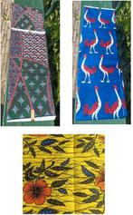 Afrikaanse nieuwe wax stof was katoen 5.50 x 1.15 (6, 7, 8), Hobby en Vrije tijd, Stoffen en Lappen, Overige kleuren, Ophalen of Verzenden