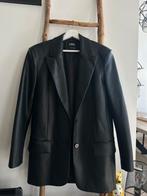 Zara oversized leren blazer XS, Zara, Jasje, Maat 34 (XS) of kleiner, Ophalen of Verzenden