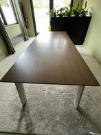 Uitschuifbare Leolux tafel met massief eiken blad, Huis en Inrichting, Tafels | Eettafels, Ophalen, Gebruikt, Eikenhout, 200 cm of meer