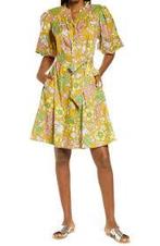 Tory Burch walpaper dress size L, Kleding | Dames, Maat 38/40 (M), Overige kleuren, Nieuw, Ophalen of Verzenden