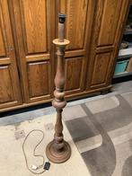 Eiken schemerlampvoet met bedrading, Huis en Inrichting, Lampen | Tafellampen, Ophalen, Gebruikt, Hout, In goede staat