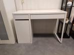 Ikea bureau, 140x65x73, MALM, wit, zgan, Huis en Inrichting, Bureaus, Ophalen, Zo goed als nieuw, Bureau